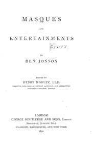 Tapa de Masques and entertainments