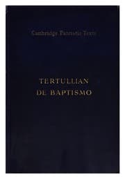 Tapa de Q. Septimi Florentis Tertulliani De baptismo