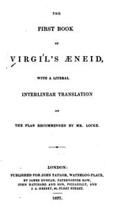Tapa de The first book of Virgil's Aeneid
