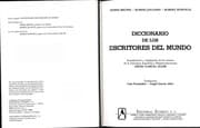 Tapa de Diccionario Escritores del Mundo