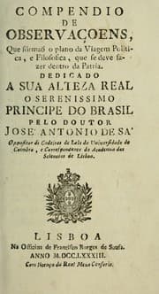Tapa de Compendio de observaçoens