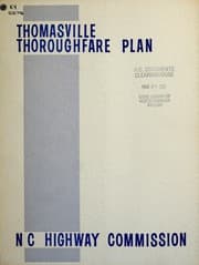 Tapa de Thoroughfare plan Thomasville, North Carolina