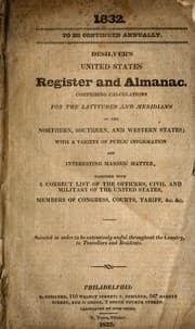 Tapa de Desilver's United States register and almanac
