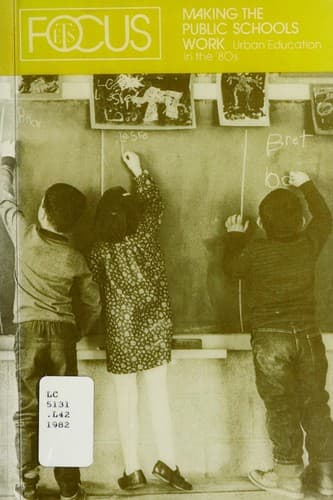 Tapa de Making the public schools work