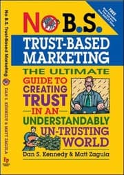 Tapa de No B.S. trust-based marketing