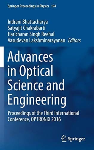 Tapa de Advances in Optical Science and Engineering