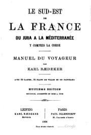 Tapa de Le sud-est de la France du Jura à la Méditerranée et y compris la Corse