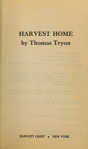 Tapa de Harvest Home