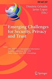Tapa de Emerging Challenges for Security, Privacy and Trust
