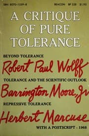 Tapa de A Critique of Pure Tolerance
