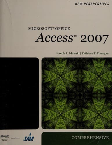Tapa de New perspectives on Microsoft Office Access 2007