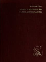 Tapa de Aves argentinas y sudamericanas