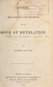 Tapa de Notes, explanatory and practical, on the handbook of Revelation