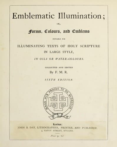 Tapa de Emblematic illumination; or, Forms, colours, and emblems
