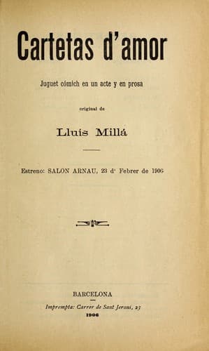 Tapa de Cartetas d'amor