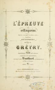 Tapa de L'épreuve villageoise
