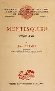 Tapa de Montesquieu critique d'art ..
