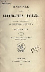 Tapa de Manuale della letteratura italiana