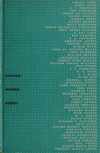 Tapa de Reading modern poetry