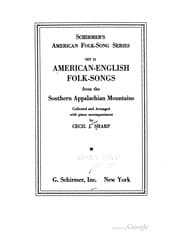 Tapa de American-English folk-songs from the Southern Appalachian Mountains