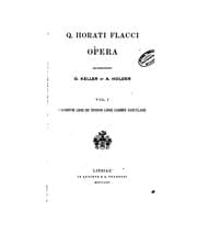 Tapa de Q. Horati Flacci opera