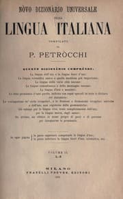 Tapa de Novo dizionario universale della lingua Italiana