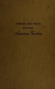 Tapa de Shrubs and vines for American gardens