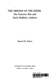 Tapa de Origins of Seder