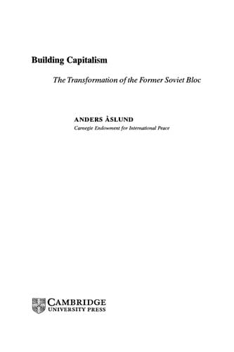 Tapa de Building Capitalism