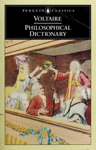 Tapa de Philosophical dictionary