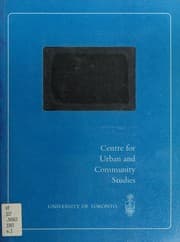 Tapa de The Canadian urban system as a political systen