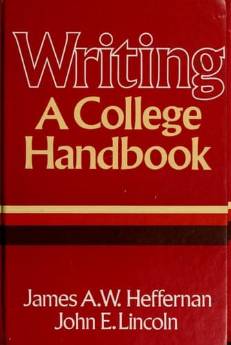 Tapa de Writing, a college handbook