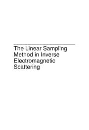 Tapa de The linear sampling method in inverse electromagnetic scattering