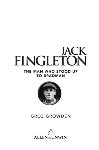 Tapa de Jack Fingleton