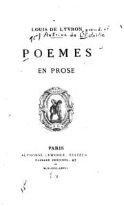 Tapa de Poèmes en prose