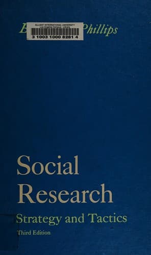 Tapa de Social research