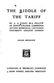 Tapa de The Riddle of the Tariff