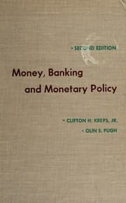 Tapa de Money, banking and monetary policy