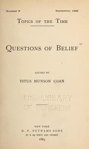 Tapa de Question of belief