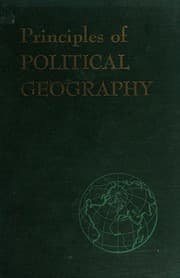 Tapa de Principles of political geography