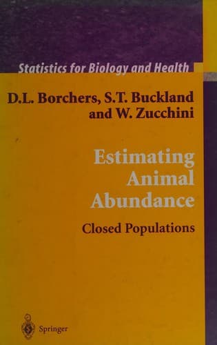 Tapa de Estimating animal abundance