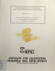 Tapa de Student aspirations and attitudes in the first year of the revised high school program