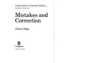 Tapa de Mistakes and correction