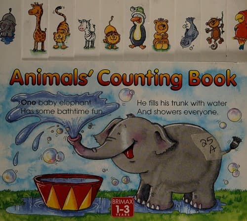 Tapa de Animals' counting book
