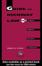 Tapa de Contractor's Gt the Law of Highways