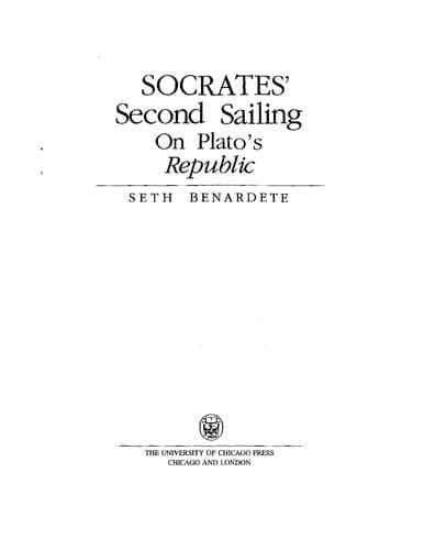Tapa de Socrates' second sailing