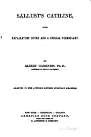 Tapa de Sallust's Catiline: with explanatory notes and a special vocabulary