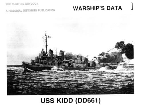 Tapa de USS Kidd (DD661)