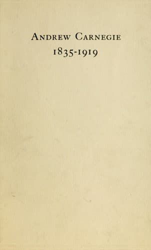 Tapa de Andrew Carnegie (1835-1919).