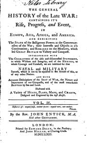 Tapa de The General History of the Late War: Containing It's Rise, Progress, and Event, in Europe, Asia ..